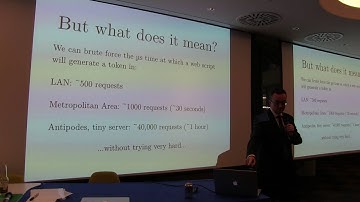 "Telling The Time" - OWASP talk by Chris Anley on Exploiting Insecure Randomness in Web Applications