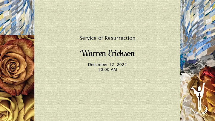 Warren Erickson Memorial Service. December 12th.