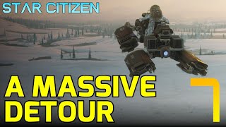 Circumnavigating Microtech - A VERY Difficult Detour - 7 - Star Citizen 3.16 exploration gameplay