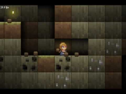 Terra v0.1 - Terraria clone for Android (Air, ActionScript 3)