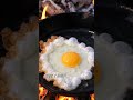 Crispy Fried Egg in Hot Oil 🍳🔥 So Satisfying!