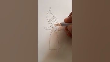 Draw flame princess from adventure time #shorts #youtubeshorts