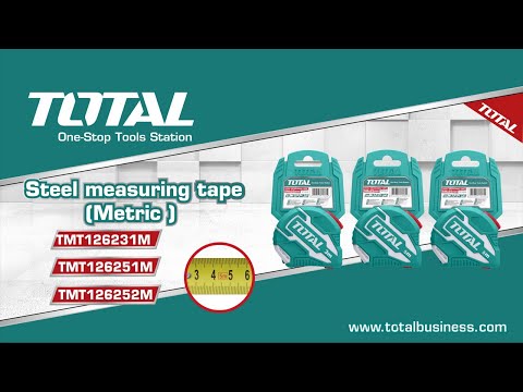Износостойкие измерительные рулетки TOTAL на 3 и 5 метров