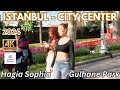 Hagia sophia  gulhane park  sultanahmet walking tour in istanbul  april 8th 2024  u4k 60fps