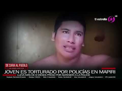 Joven es torturado por policías en Mapiri Parte 1