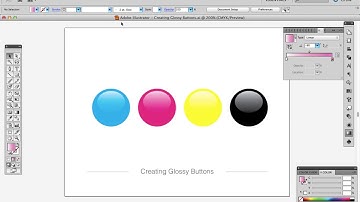 Adobe Illustrator - Creating Glossy Buttons