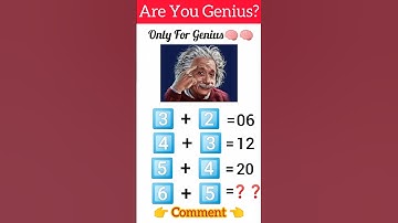 Genius IQ Test-Maths Puzzles | Tricky Riddles | Maths Game | Paheliyan with Answers #shorts #maths