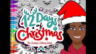 12 DAYS OF CHRISTMAS COLORING PAGE 🕊️| TWO TURTLE DOVES | MS. COURTNEY'S COLORING CORNER