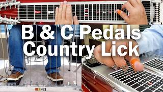 How To Use The B C Pedals For A Country Lick Pedal Steel Guitar Lesson