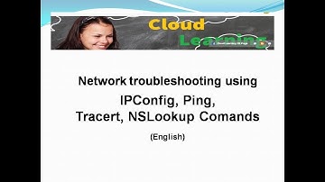 Network Troubleshooting Tools - IPConfig, Ping, Tracert, NSLookup (English)