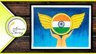 How to draw Aatmanirbhar Bharat|Atmanirbhar bharat drawing|Self reliant India drawing screenshot 5