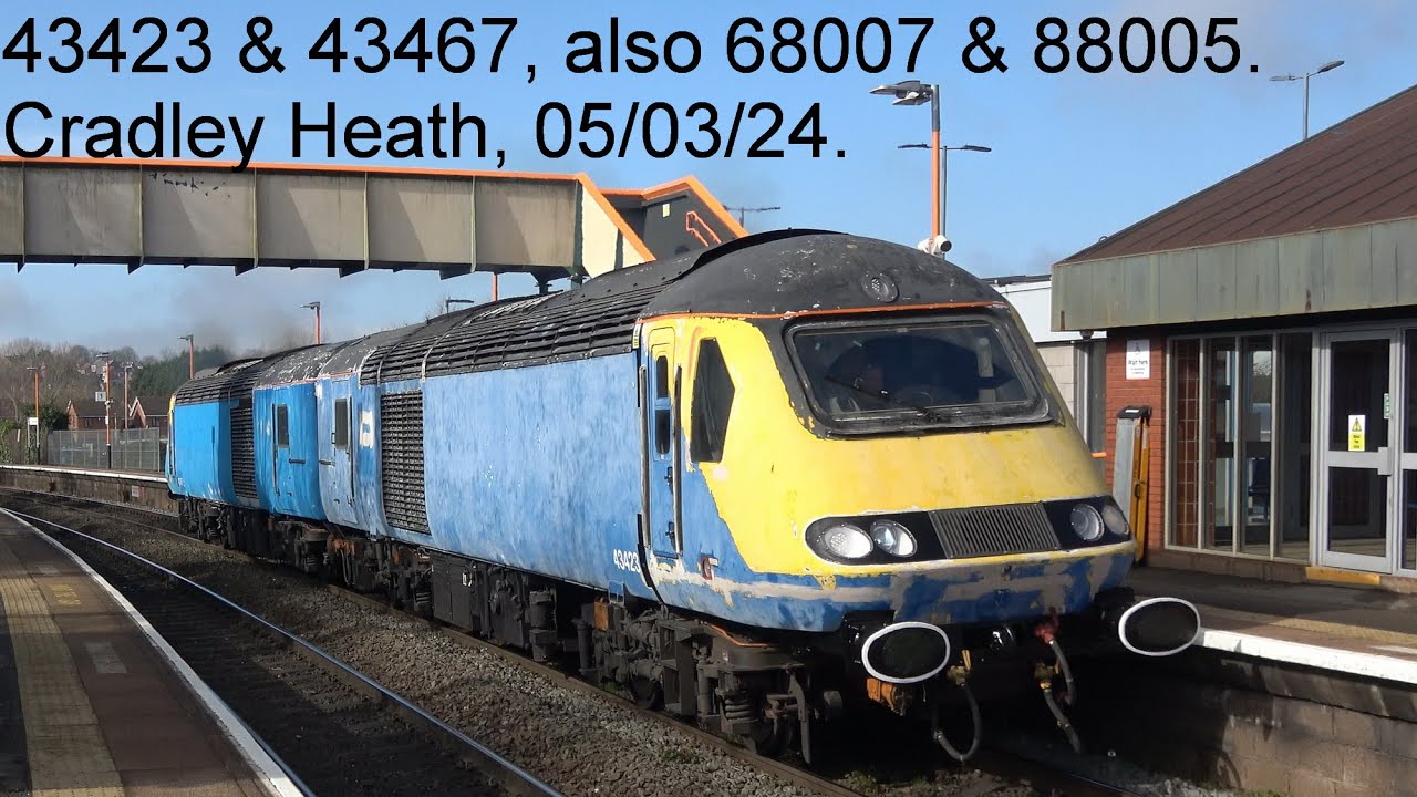 43423 & 43467, also 68007 & 88005. Cradley Heath, 05/03/24. - YouTube
