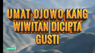 Umat Djawa Kang Wiwitan Dicipta Gusti