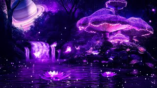 Peaceful Night 💜 FALL Into SLEEP INSTANTLY 🌸 Calm Relaxing Sleeping Music screenshot 3