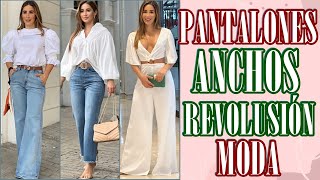 PANTALONES ANCHOS. LAS MAS LINDAS COMBINACIONES DE MODA MUJER 2022😍 