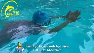 Bơi ếch 50m cùng 2 bé KIM NGÂN và NGỌC NGA | HỒ BƠI MINH LAN