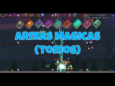 Armas Mágicas (libros) - Terraria 1.3.3.3 Guía en Español