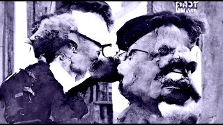 Trotsky Kissing Makhno