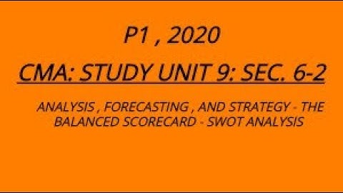 CMA: Unit 9: Sec. 6-2 2020