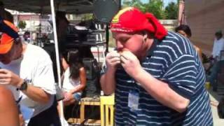 Burger eating contest @ Peggy oneils