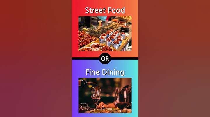 Street Food or Fine Dining #shorts #streetfood #finedining