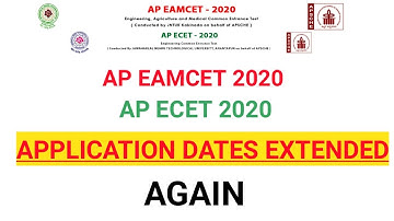 AP ECET EAMCET 2020 LAST DATE TO APPLY ONLINE HAS BEEN EXTENDED || JWALA TELUGU TECHTUTS ||