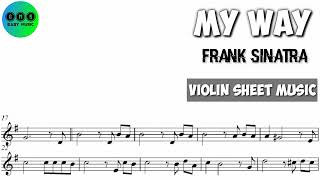 Free Sheet [karaoke] My Way - Frank Sinatra [Violin Sheet Music]