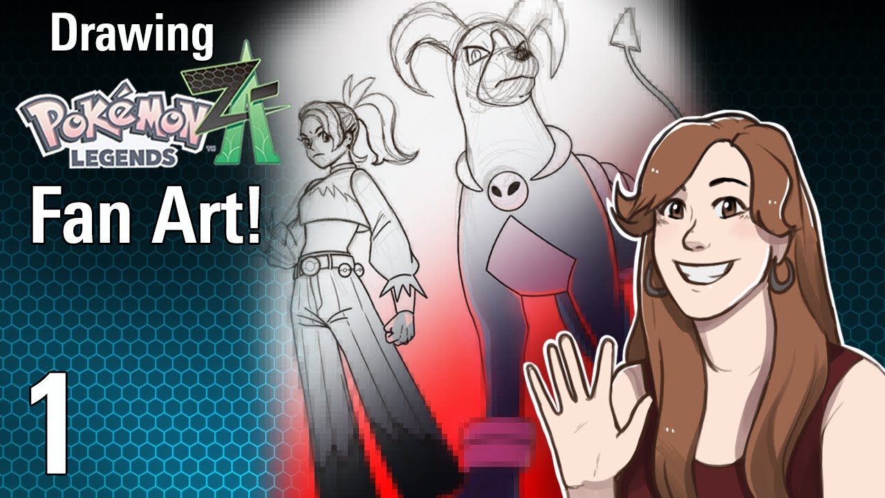 Drawing Pokémon Legends Z-A Fan Art #1 | STRUGGLE HANDS