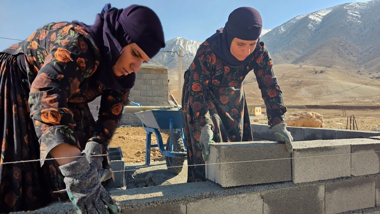 A woman. Hard living conditions.