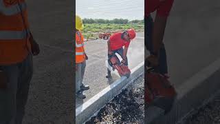 #construction #viral #hilti #trending #4k #roadprojects #curbcutting #dsh900 #reels
