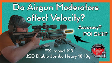 Do Airgun Moderators affect Velocity? Accuracy? POI Shift? FX Impact M3 #fxairguns #fximpact
