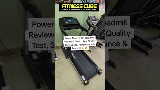 Power Max Treadmill Review &amp; Demo | Quality Test, Performance Check &amp; Real User Experience 💪 #shorts