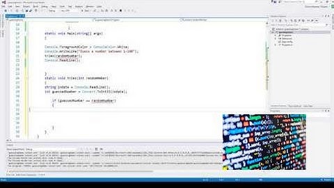 [Programming For Beginners] C# Programming Basics #1 (Making a Guessing Game)