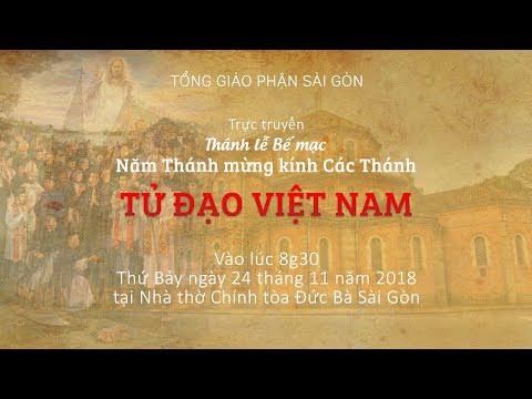 Trực truyến: Thánh lễ Bế mạc Năm Thánh mừng kính Các Thánh TỬ ĐẠO VIỆT NAM 2018