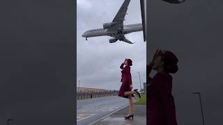 Qatar Airways A350 Touchdown! 🇶🇦 #shorts #aviation #fyp #eiditing #qatar