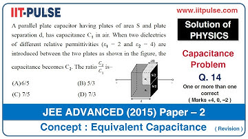 Solution of JEE Advanced 2015 Physics (Capacitance) Paper-2 Q.14