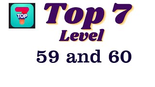 Celebrity Top 7 Level 59 Answers | Top 7 Level 60 Answers Profile