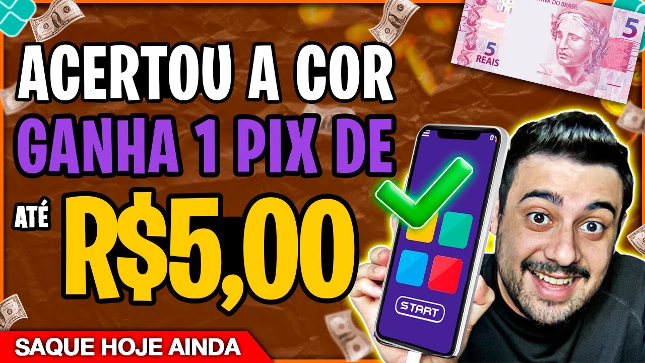 ACERTE A COR e GANHE um PIX – Novo APP de JOGO que GANHA DINHEIRO de VERDADE