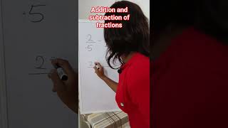 Addition and subtraction of fractions with different denominations
