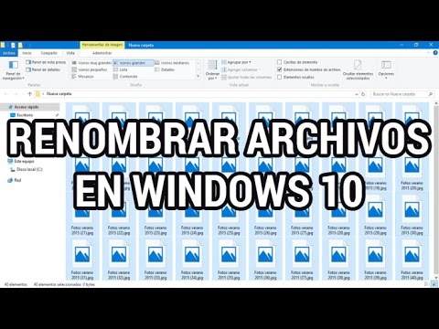 Renombrar varios archivos