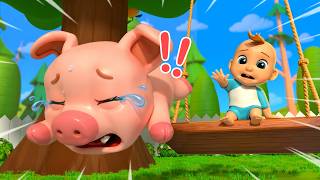 Farm Animals Playtime on the Fun Kids Swing Nursery Song | Coco Plays and Learns Children's Rhymes