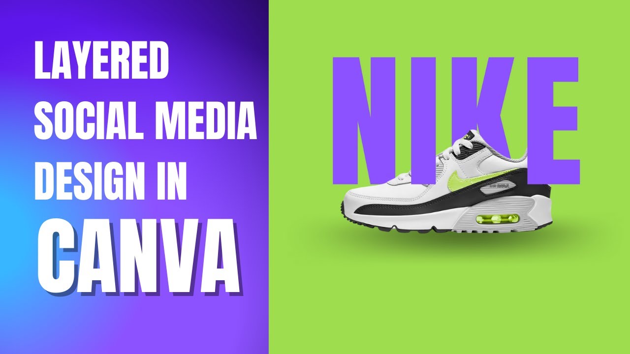 Canva tutorials for beginners. Creating a layered social media design ...
