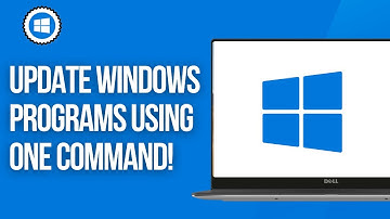 How To Update Windows Programs using ONE Command!