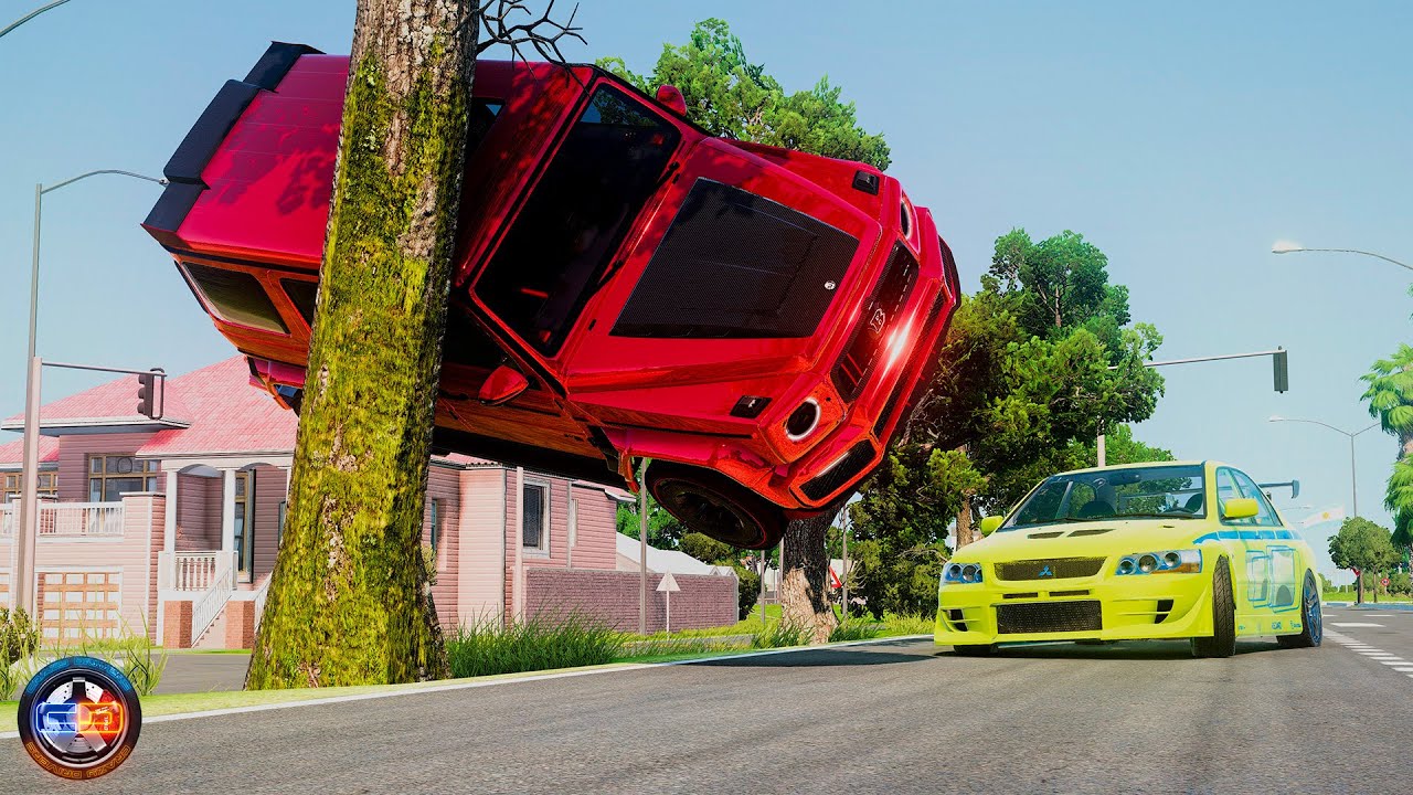 Side Collisions of Cars #11 - BeamNG drive CRAZY DRIVERS