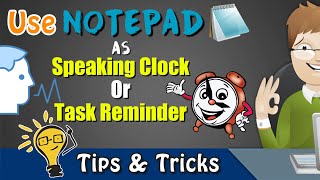 Use Notepad as Speaking Clock or Task Reminder with Task Scheduler | Be A Computer Expert screenshot 4