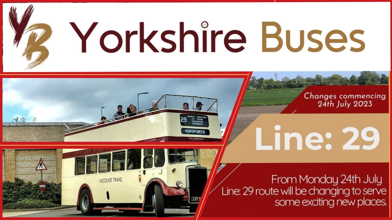 (SRE66) Steady Rides The RELAUNCHED Line 29 With Yorkshire Buses