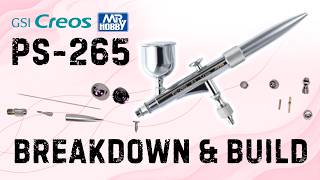 PS265 single-action airbrush by GSI Creos Mr Hobby Procon Boy full break down and re-assembly