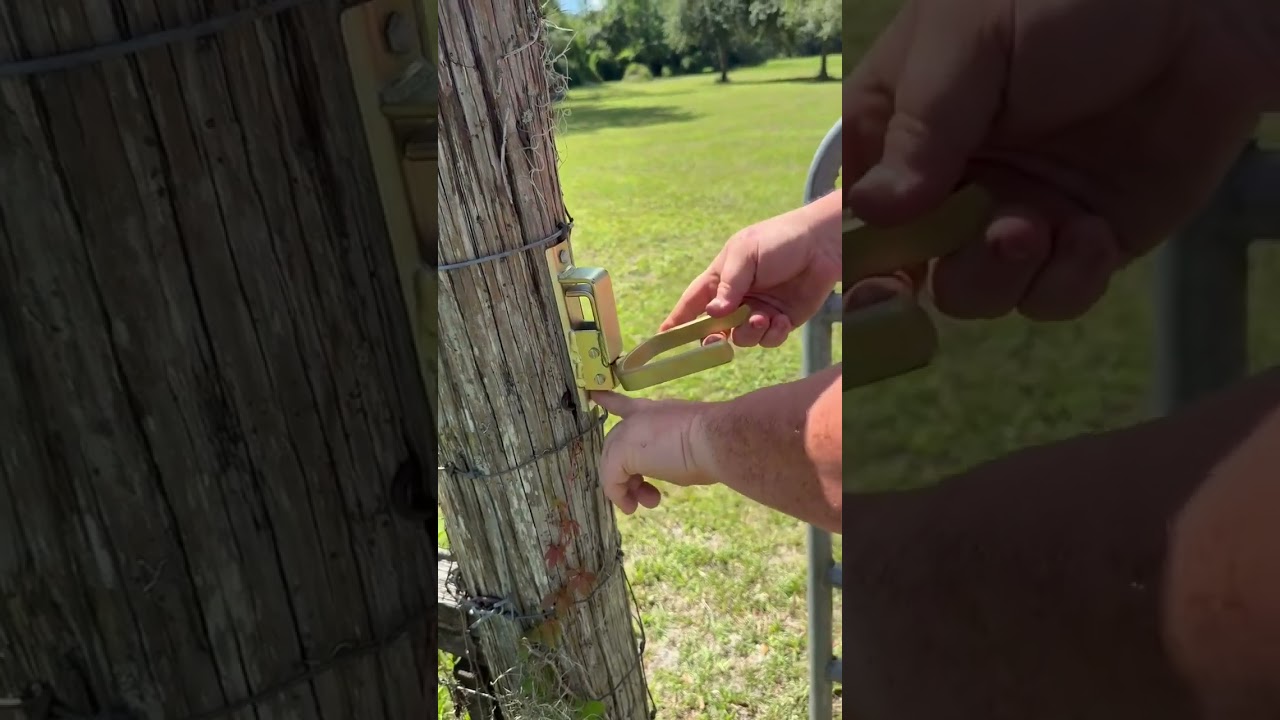 🔥Instant Locking Gate Latch – Prevents Cattle, Sheep & Horses From Escaping