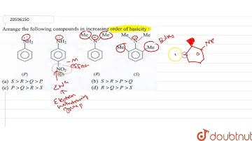 Arrange the following compounds in increasing order of basicity :