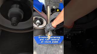 Grinding, polishing, and rust removal of round pipes #polishing #polishingmachine #grinding #sanding